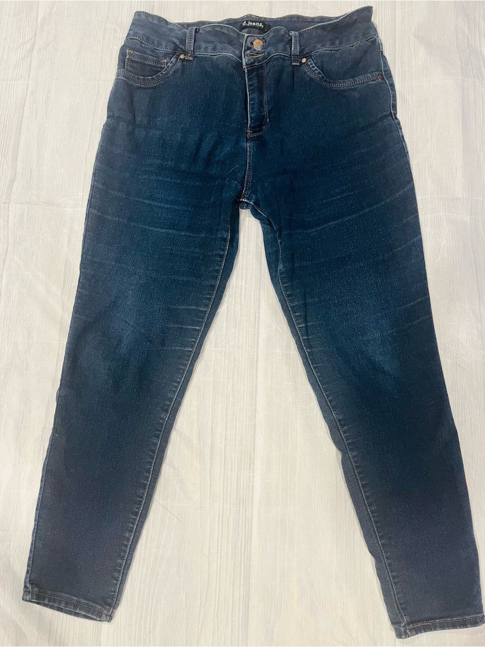 d.Jeans Dark Wash Slim Jeans Sz 16 Womens